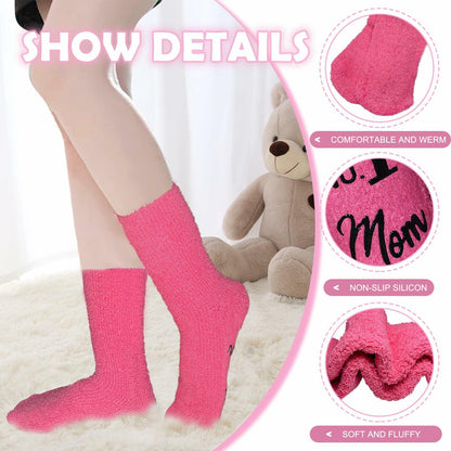 Ao Yee ZGL Mother's Day Gift Socks for Women Pink Size L