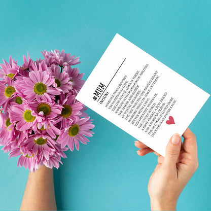 MOCO PAPER Happy Mom Birthday Card Mother's Day Gift Card From Son Daughter