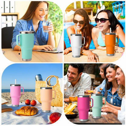 XANGNIER Personalized Handle 2 Pcs for YETI 25-42oz & BrüMate 24-40oz Tumbler
