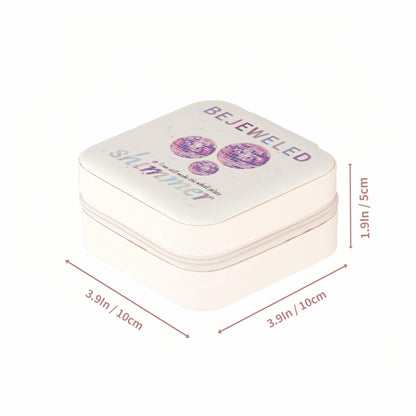 Sincerez Jewelry Box Small Portable Organizer Rings Necklaces Black