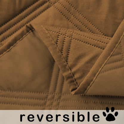 fuguitex Waterproof Reversible Dog Blanket Brown Size 30x53