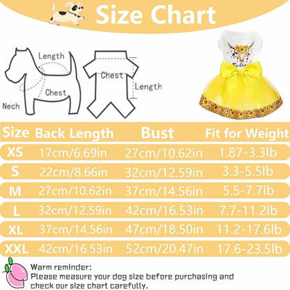 Dog Dress Puppy Skirt Tulle Lace Birthday Party Small XS Size