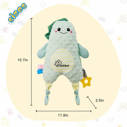 KELCIO Lion Plush Soother Toy for Babies Yellow  14.6 Inch (OPEN BOX)