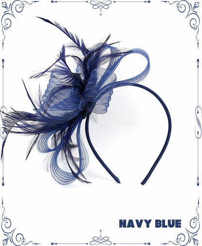 Kidukso Derby Hat Women Vintage Fascinator Headband Clip