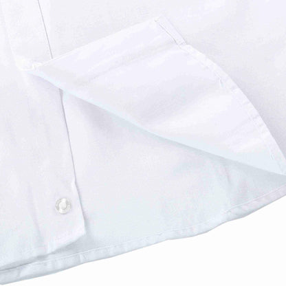 Bienzoe Boys Long Sleeve Button Down Shirt White Size 14