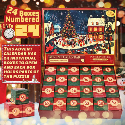 Cabtnca Puzzle Advent Calendar 2024 Christmas Countdown 1008 Pieces