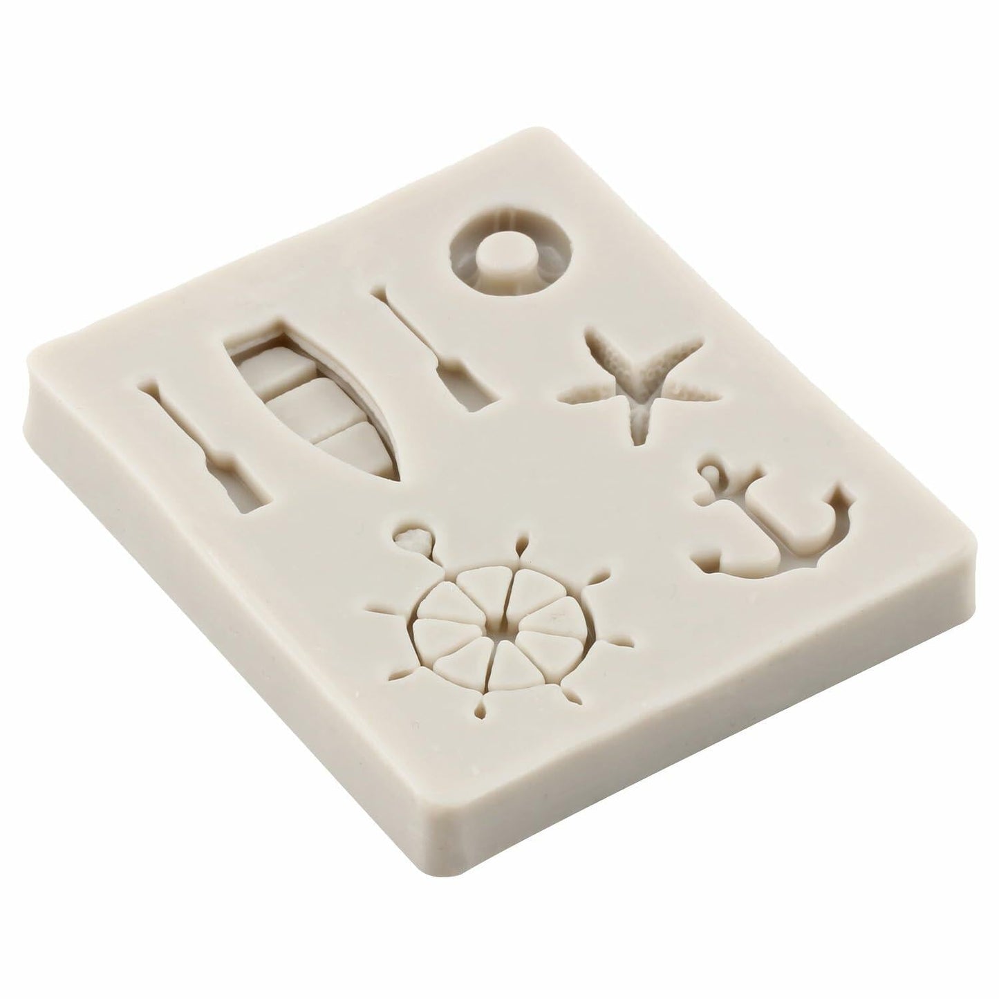 YANQINMS Silicone Rudder Anchor Sea Oar Fondant Mold for Cake Decorating