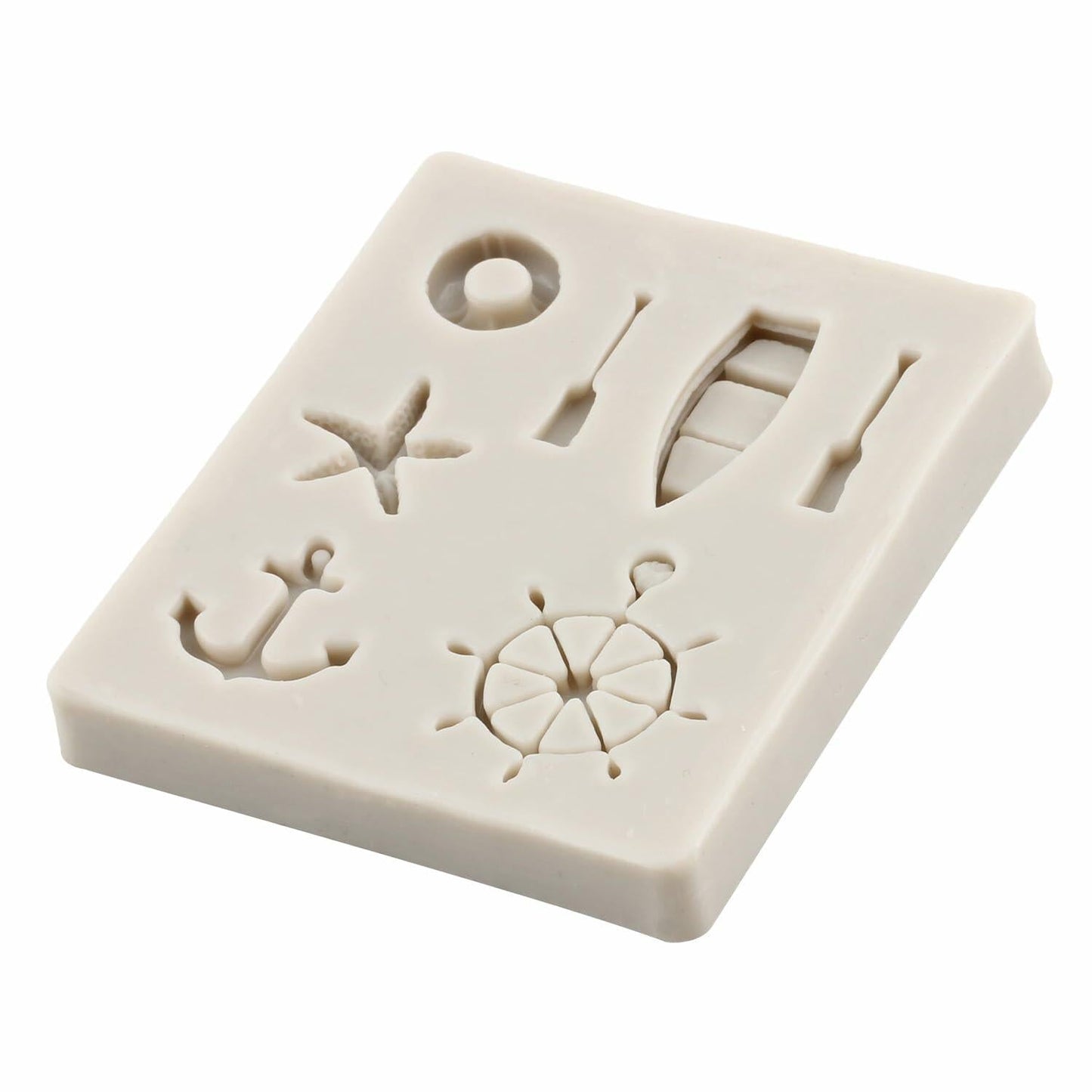 YANQINMS Silicone Rudder Anchor Sea Oar Fondant Mold for Cake Decorating