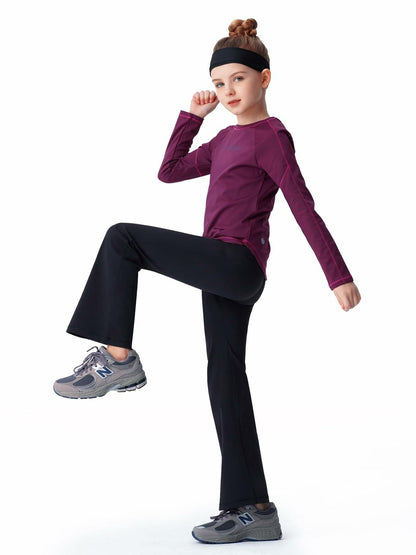 all about pants Kids' Activewear Leggings Girls' Yoga Pants Black 4 T