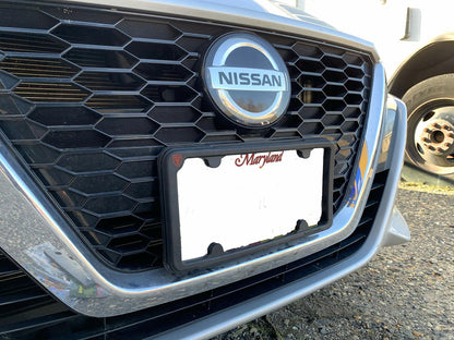 TN TrunkNets Inc NASA-Like Rubber Front License Plate Frame for Nissan