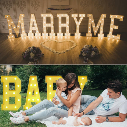 Foaky 3FT Marquee Light Up Letter R Party Decor Foam Board Kit