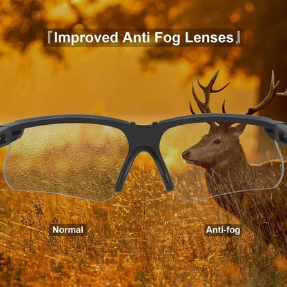 DAXISONN Shooting Safety Glasses Grey Anti Fog Tactical Ballistic Eyewear