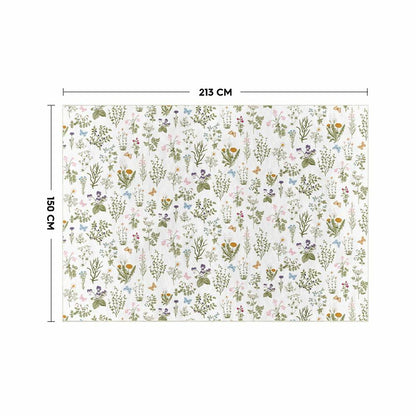 Artoid Mode Wild Floral Antique Herbs Area Rug Home Decor 5x7 Feet