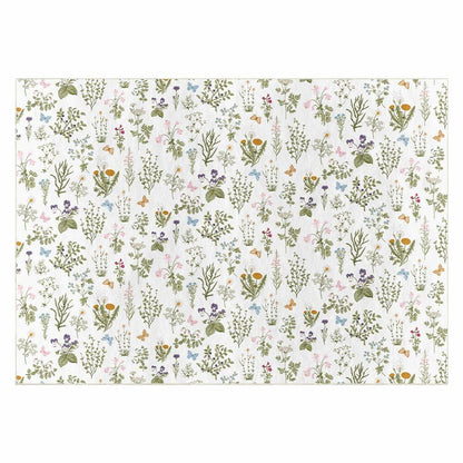 Artoid Mode Wild Floral Antique Herbs Area Rug Home Decor 5x7 Feet