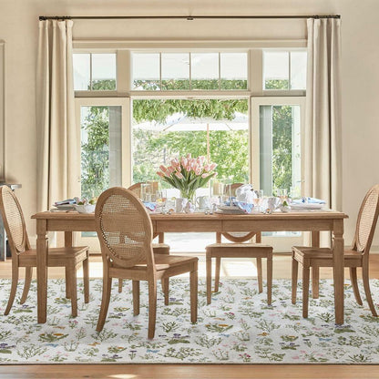 Artoid Mode Wild Floral Antique Herbs Area Rug Home Decor 5x7 Feet