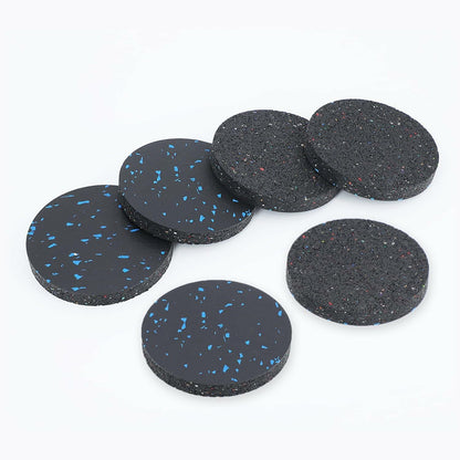 [Like New] U MAX Exercise Equipment Pads Anti Vibration 4.7x0.6in Black 6pc