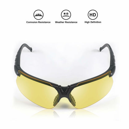 KEMIFON Shooting Safety Glasses Anti Fog Tactical Ballistic Grey Yellow Lenses