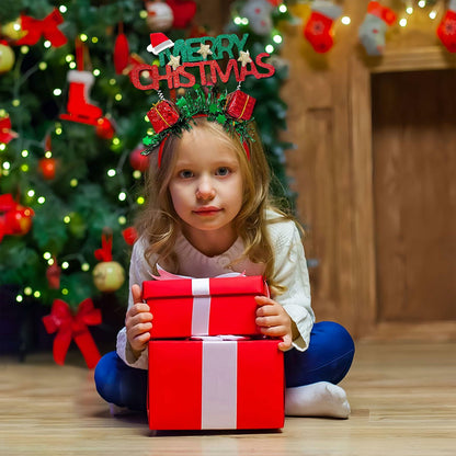 Pvoiue Christmas Headband Women Girls Holiday Hair Decoration Xmas Party