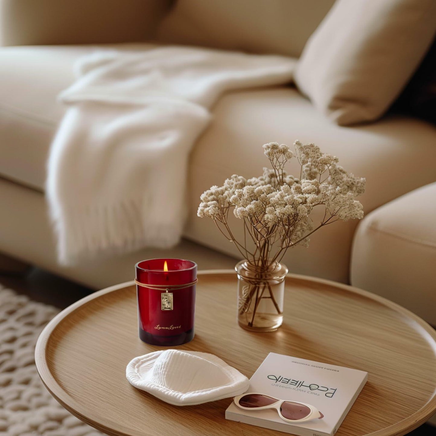 [Like New] LunaLoved Tarot The Empress Rose Oud Scented Soy Candle 230g