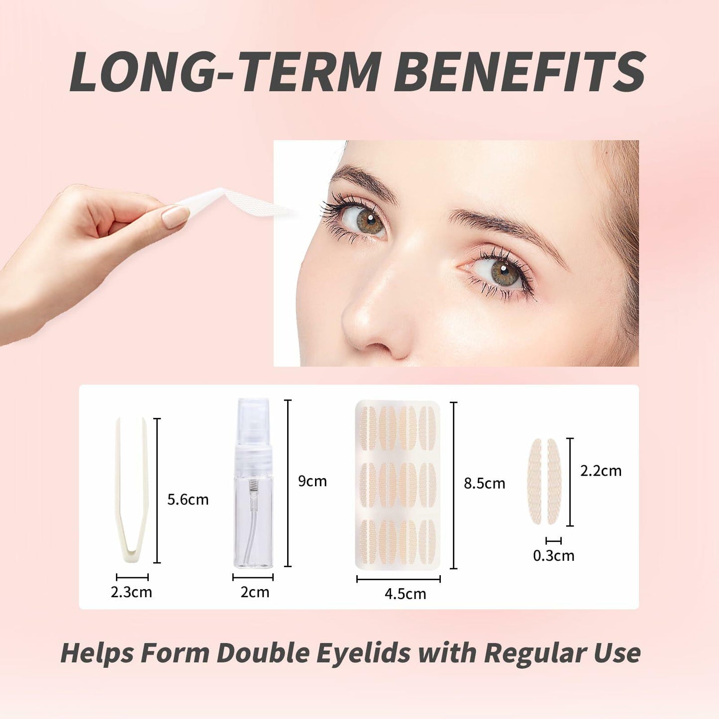 [Like New] YAFIYGI 120 Pcs Double Eyelid Tape Clear Mesh Waterproof Natural Fiber