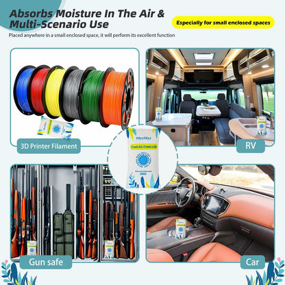2x 200G Rechargeable Desiccant Packs Moisture Absorber Car Gun Safe