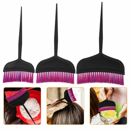 TOVINANNA Hair Dye Kit 3pcs Applicator Brushes Purple 24x14x0.5cm