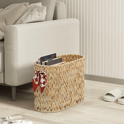ELINZINE Toilet Paper Holder & Storage Basket for 6 Mega Rolls Grey 1 Pack