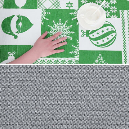 CAREMEE Christmas Area Rug Non-Slip Washable Green 2x3 FT Holiday Decor
