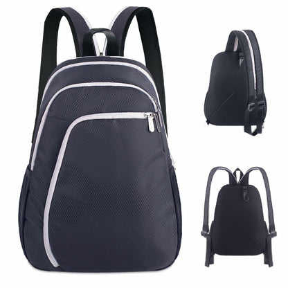 SPOENGRU Small Convertible Sling Backpack Crossbody Bag Black