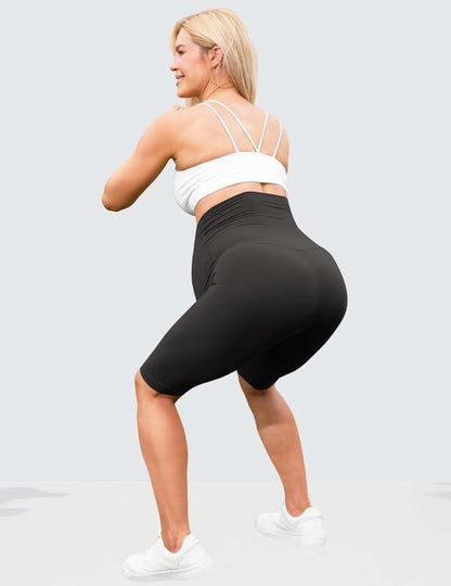 QoBexim 2 Pack Plus Size Maternity Yoga Shorts Black Size Freesize