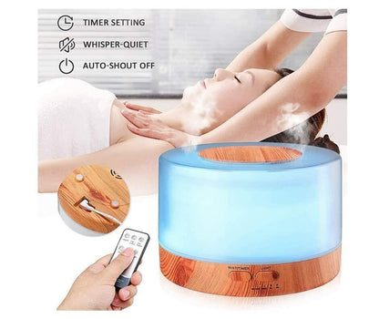 [Like New] ZENVES 500ml Ultrasonic Essential Oil Diffuser with Remote Control LED Light