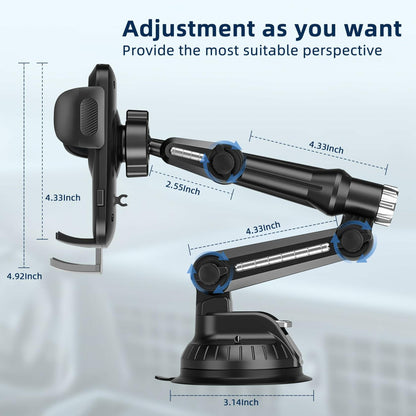 [Like New] IF FEEL Car Phone Holder Large Suction Cup for 4-7.2 inch Smartphones