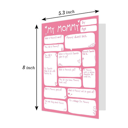 Ogeby Mothers Day Card Gift from Daughter, Funny Lovely Birthday Card for Mom