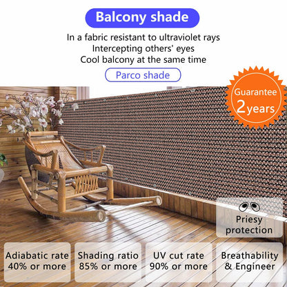 Demoul Privacy Fence Screen Balcony Deck Patio Shade Cover 3.28x16.4ft
