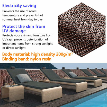 Demoul Privacy Fence Screen Balcony Deck Patio Shade Cover 3.28x16.4ft