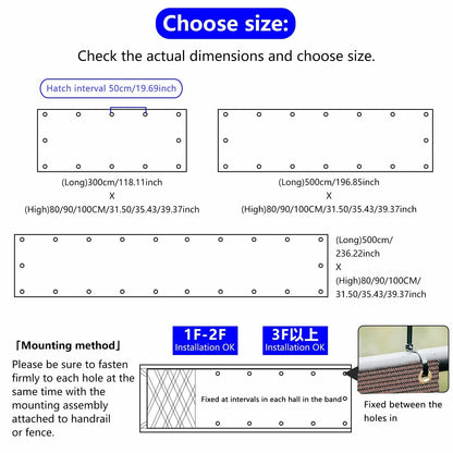 Demoul Privacy Fence Screen Balcony Deck Patio Shade Cover 3.28x16.4ft