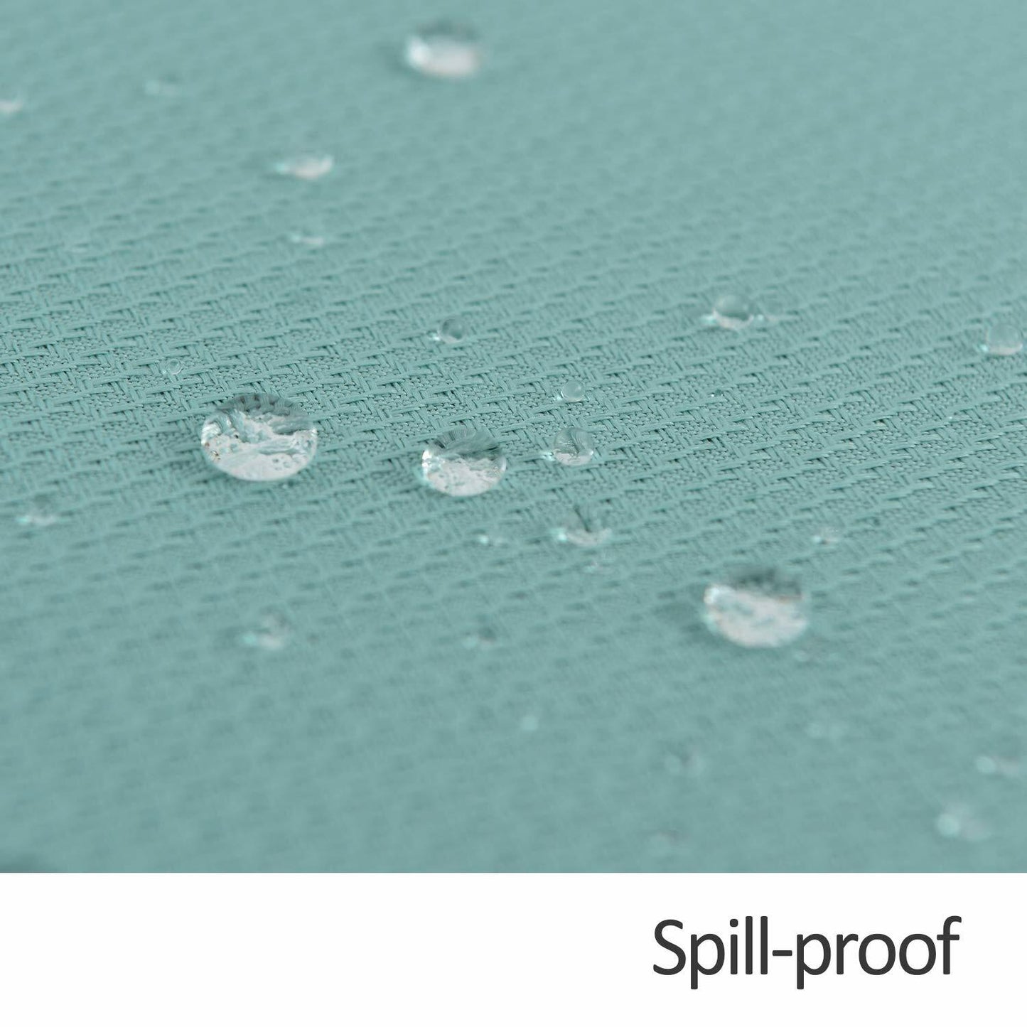 maxmill Jacquard Waterproof Spillproof Tablecloth 60x60 Turquoise