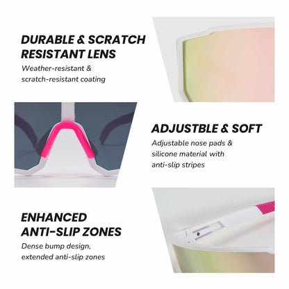 [Like New] Generic Astrowalk Cycling Goggles UV Protection Multi-Sport Grey
