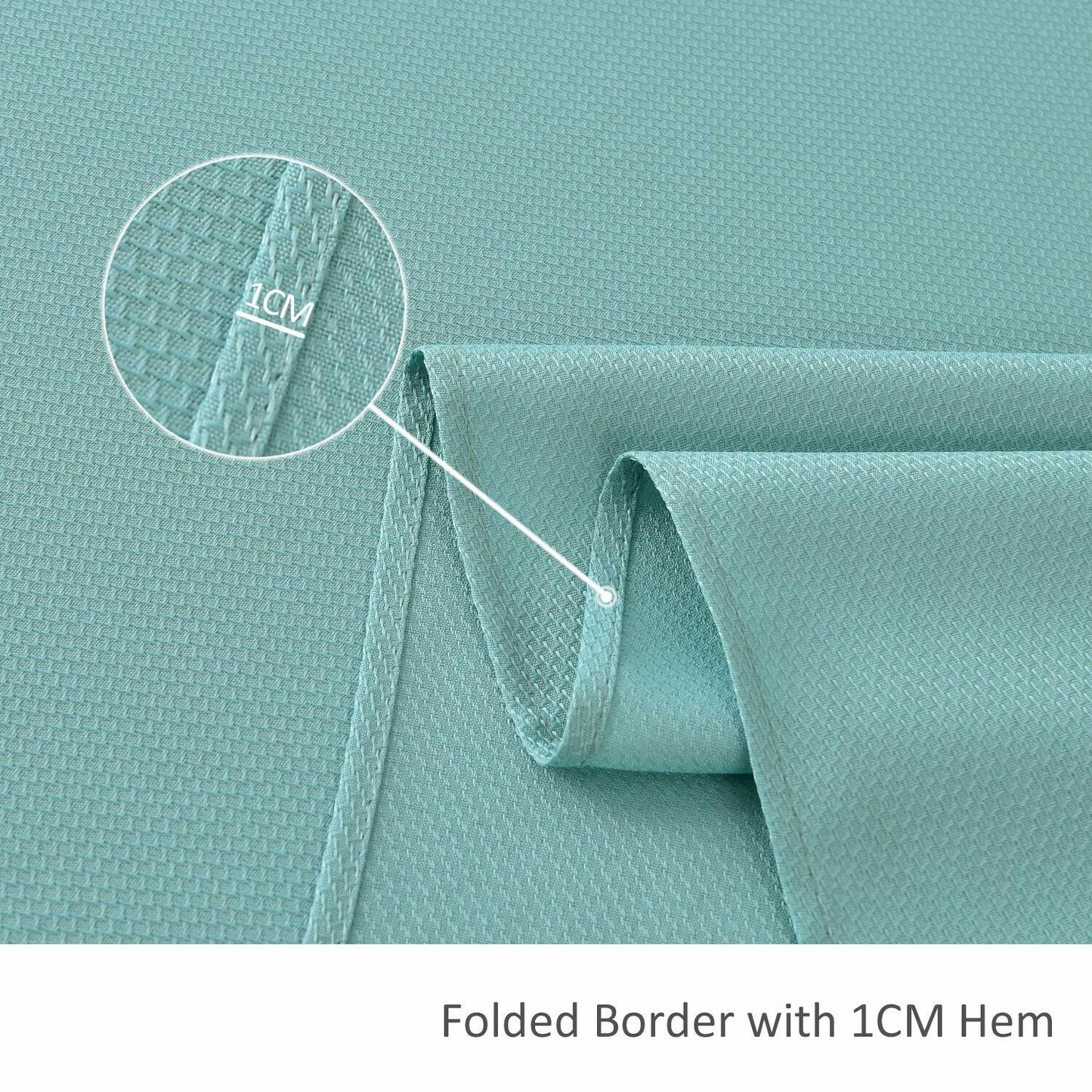 maxmill Jacquard Waterproof Spillproof Tablecloth 60x60 Turquoise