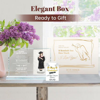 [Like New] Graduation Gifts 2025 Crystal Graduate Figurine Plaque 4x6 Inspirational