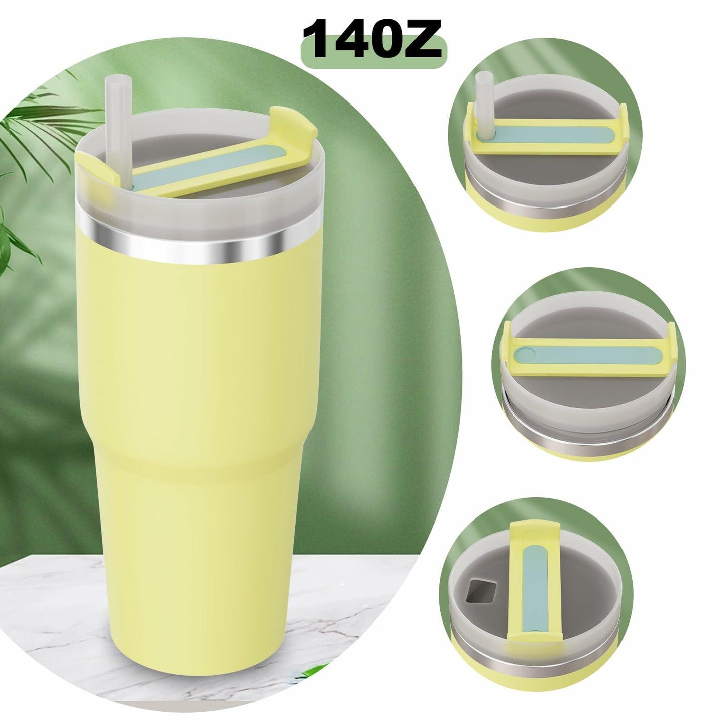 [Like New] YOUEXPERT 14 oz Tumbler with Straw, Insulated Tumblers with Lid and Straw, 14 oz