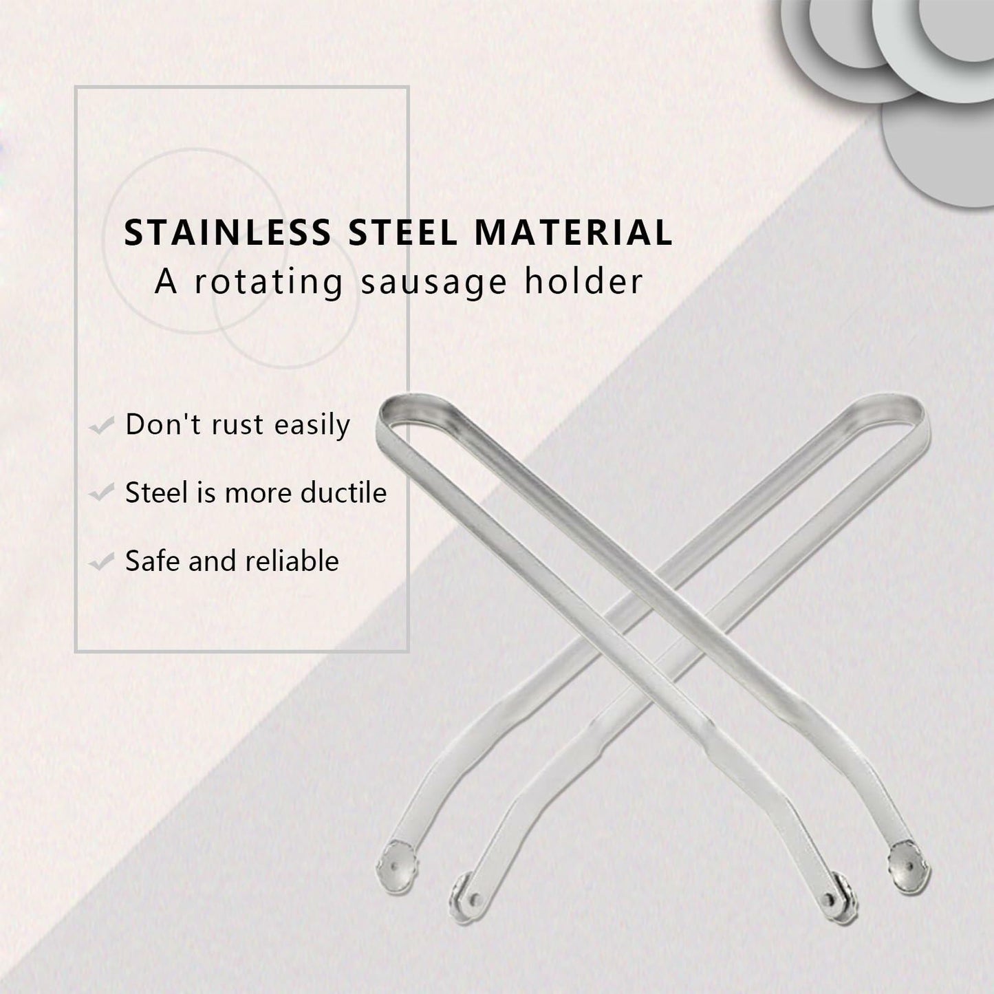 [Like New] QKFU BBQ Sa-Used Rotating Maybe, Flip Bacon Steak Meat Sausage Vegetables Tongs