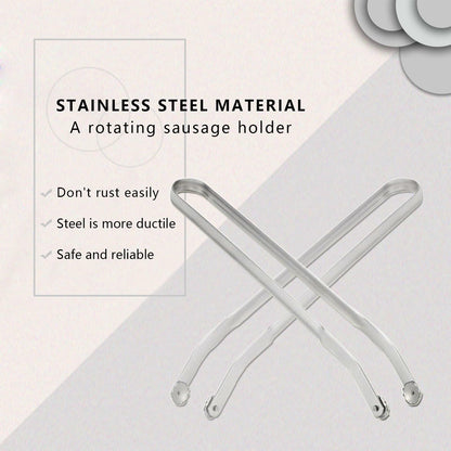 [Like New] QKFU BBQ Sa-Used Rotating Maybe, Flip Bacon Steak Meat Sausage Vegetables Tongs