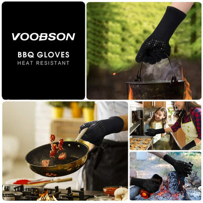 VOOBSON Grill Scraper Stainless Steel Extended Handle Bottle Opener Gloves