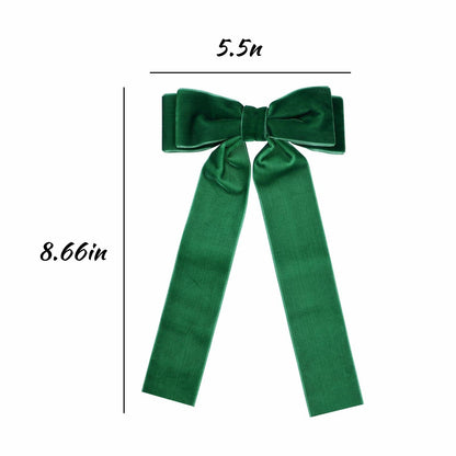 6 Colors Velvet Bow Hair Ties Hair Styling Accessories for Women Girls