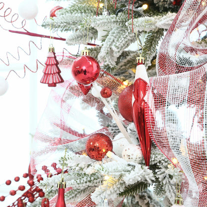 Sea Team Christmas Tree Branches Ornaments Twigs 15-Inch Champagne White 6-Pack