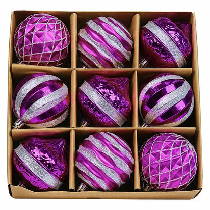 [Like New] Dohance Christmas Ornaments Set 9ct Tree Decoration Balls Holiday Decor