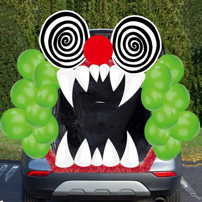 Halloween Trunk Or Treat Car Decorations Kit Clown Stickers Door Archway