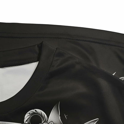 Faiwvhe Men's Creative Shark Graphic T-Shirt Black 2XL Size 2XL