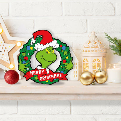 Whoville Merry Christmas Wood Sign Funny Tiered Tray Farmhouse Decor
